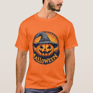 Camiseta Abóbora Espantalho Jack-O'-Lantern