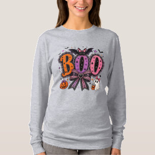 Camiseta Abóbora Fantasma Fofa de Halloween