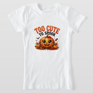 Camiseta 👻 Abóbora Fofa Ditado Divertido de Halloween 🎃