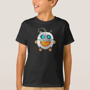 Camiseta Abóbora Jack o Robô, gráfico GRANDE @ubawi_com