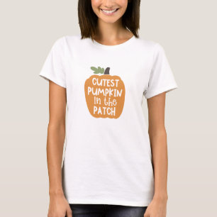 Camiseta Abóbora Mais Fofa Do Canto Fofo Outono
