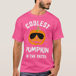 Camiseta Abóbora mais fria no sistema com óculos de sol par