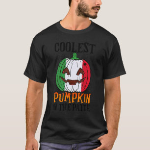 Camiseta Abóbora Mais Legal Do Canto Da Bandeira Italiana J