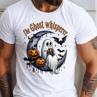 Camiseta Abóbora Morcego Fantasma Vintage Halloween