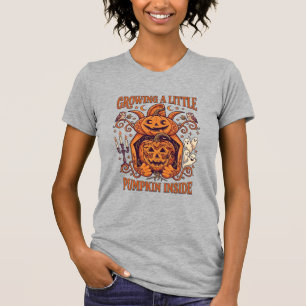 Camiseta Abóbora Pequena Crescendo Dentro de Abóboras de Ha