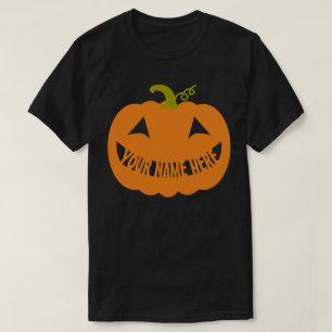 Camiseta Abóbora personalizada do Dia das Bruxas