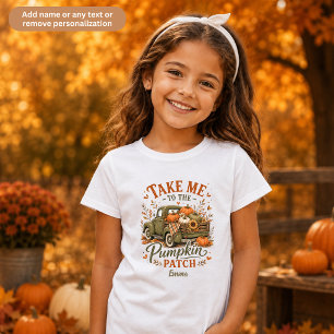Camiseta Abóbora Personalizada para Crianças no Halloween