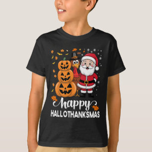 Camiseta Abóbora Peru Santa Esquadrão Feliz Hallothanksmas