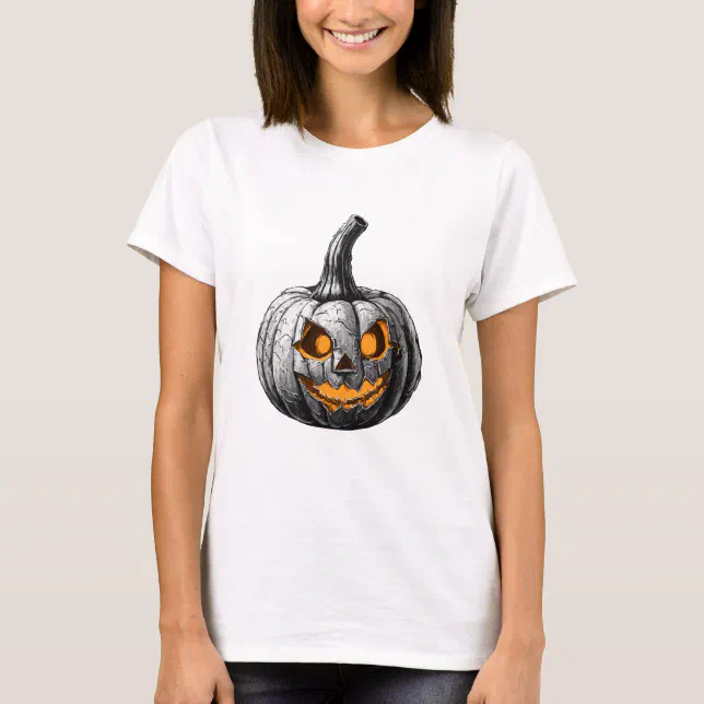 Design de camiseta de abóbora de halloween