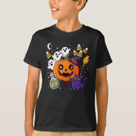 Camiseta Abóbora Pumpkin & Spider Fall Design - Cozy Spooky