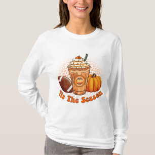 Camiseta Abóbora-queda Menina de café Polpa