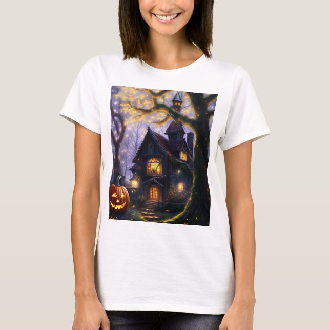 Camiseta abóbora/queda/outono/Dia das Bruxas (Frente)