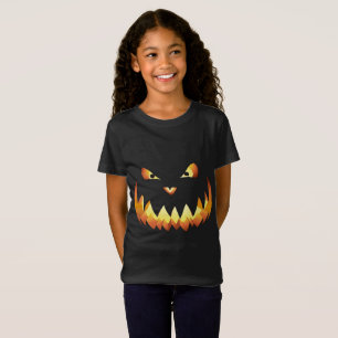 Camiseta Abóbora Rosto 4 para o Halloween