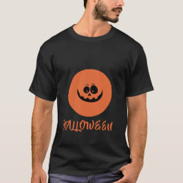 Camiseta abóbora sorridente halloween