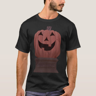 Camiseta abóbora temática superdimensionada