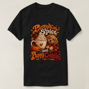 Camiseta Abóbora Tempero e Cuddles de Cachorrinho Cozy Outo