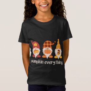 Camiseta Abóbora Tudo Gnomos Caiam Fogueira No Outono Graça