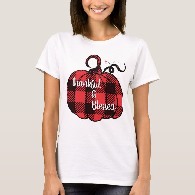 Camiseta Abóbora xadrez (Frente)