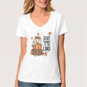 Camiseta Abóboras Boho e Artísticas - Dai Graças ao Senhor