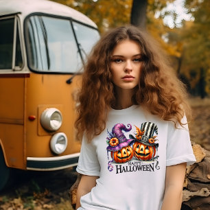 Camiseta Abóboras Felizes com Chapéus