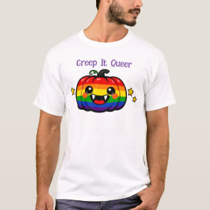 Camiseta 🌈🦇Aboboreira Arco-Íris Queer Creepy