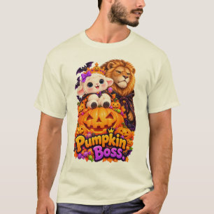 Camiseta Abobrinha Chefe – Leão & Cordeiro de Halloween T-S