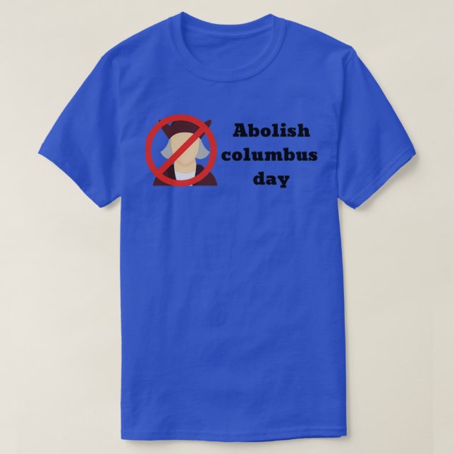Camiseta Abolição de Colombo Dia 1 (Frente do Design)