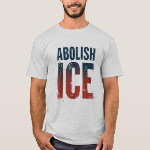 Camiseta Abolir Cores de Bandeira Americanas ICE