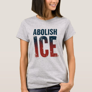 Camiseta Abolir Cores de Bandeira Americanas ICE