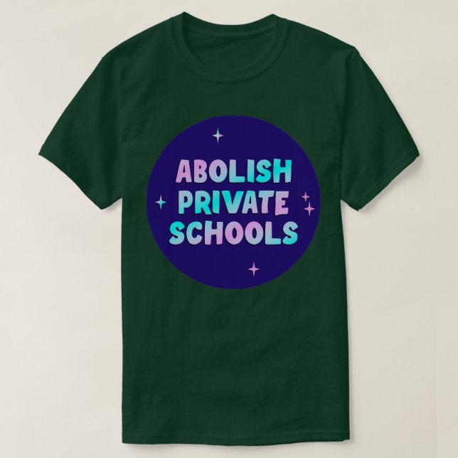 Camiseta Abolir Escolas Privadas (Frente do Design)