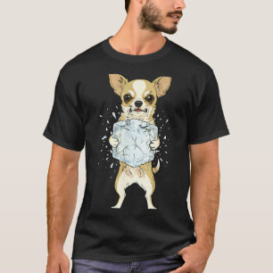 Camiseta Abolir gelo chihuahua engraçado sem gelo cachorro