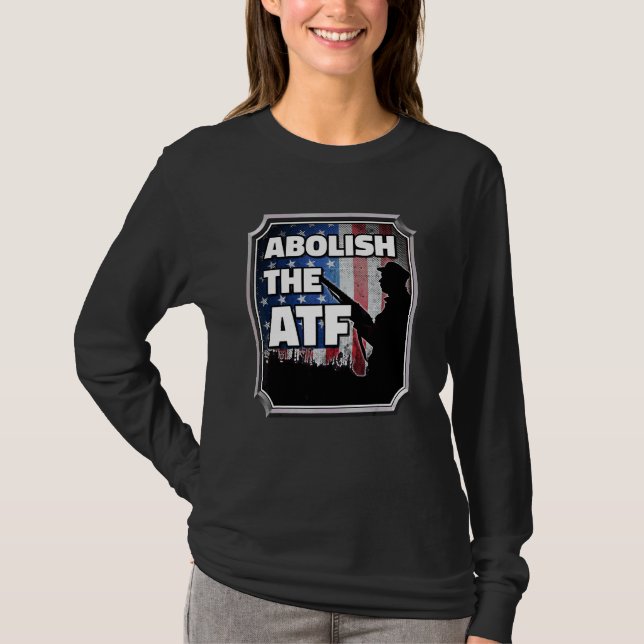 Camiseta Abolir O Gabinete Do Cigarro E Armas De Fogo (Frente)