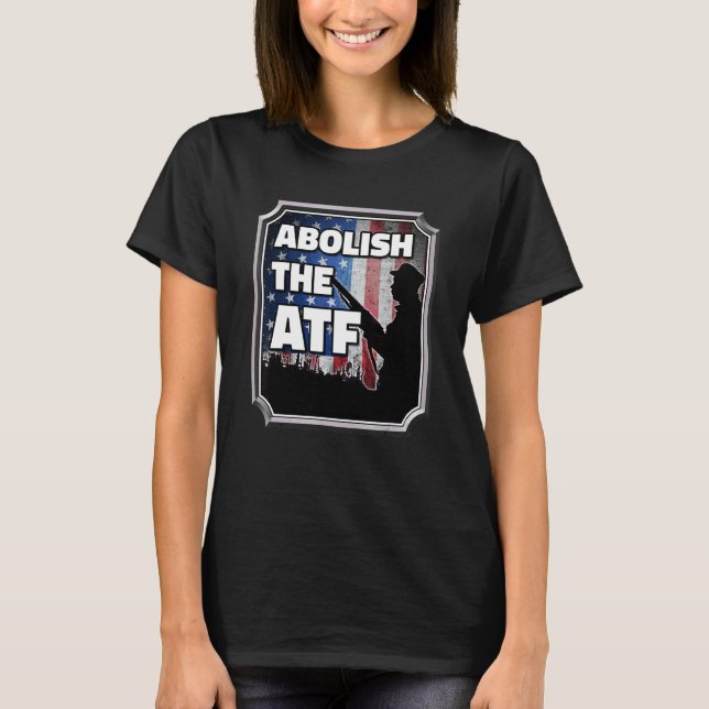 Camiseta Abolir O Gabinete Do Cigarro E Armas De Fogo (Frente)