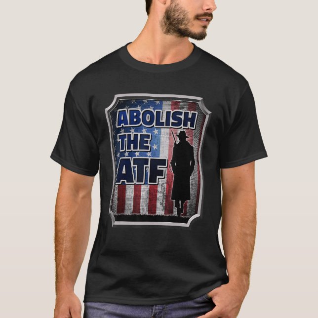 Camiseta Abolir O Gabinete Do Cigarro E Armas De Fogo (Frente)