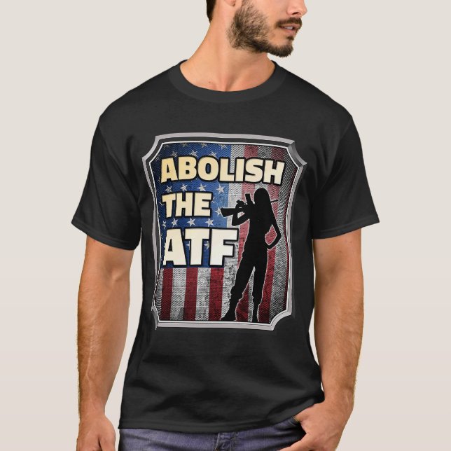 Camiseta Abolir o Gabinete do Cigarro e Armas de Fogo (Frente)