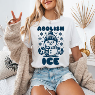 Camiseta Abolir Política Contra Trump de Gelo