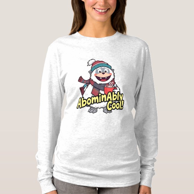 Camiseta Abominavelmente Legal Winter Yeti Design (Frente)