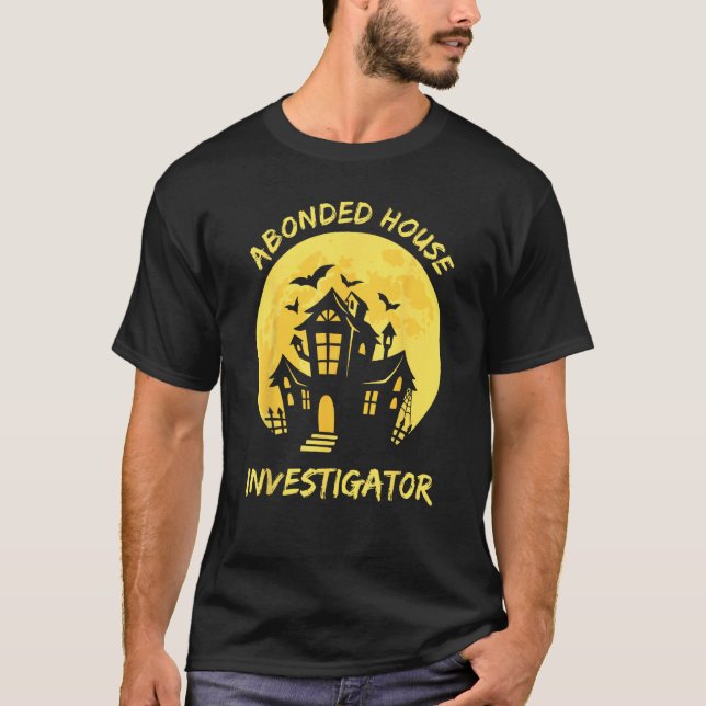Camiseta Abonded House Investigator Ghost Hunting EVP Hallo (Frente)