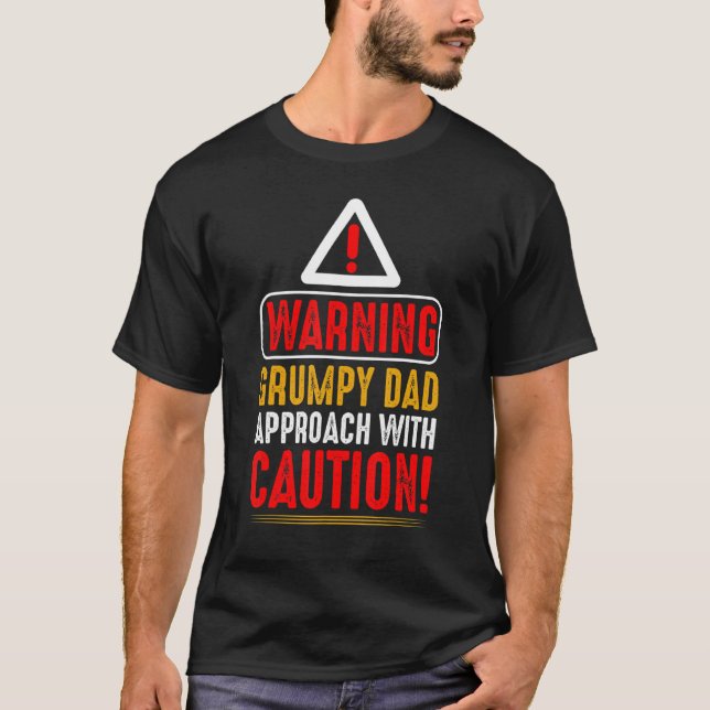 Camiseta Abordagem De Pai Grumpy Com Cuidado, Melhor Avô (Frente)