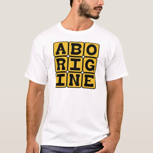 Camiseta Aborígene, Nativo Australiano (Frente)