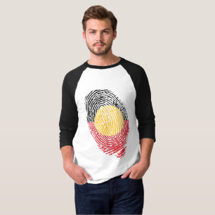 Camiseta Aboriginal Australia fingerprints