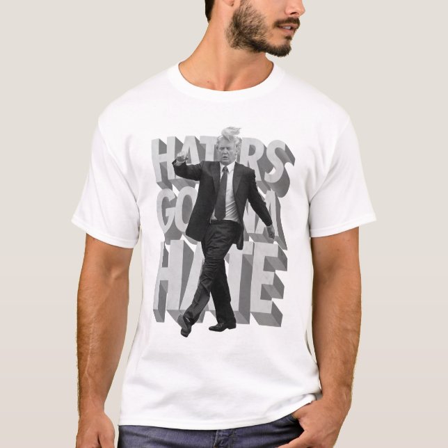 Camiseta Aborrecedores de Donald Trump que vão diar (Frente)