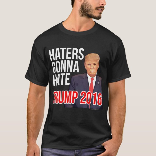 Camiseta Aborrecedores que vão diar Donald Trump engraçado (Frente)