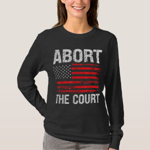 Camiseta Abortar o Tribunal dos Direitos Reprodutivos dos E