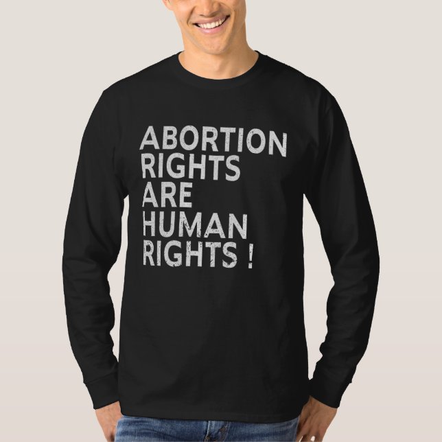 Camiseta Abortion Rights Are Human Rights ProChoice Feminis (Frente)