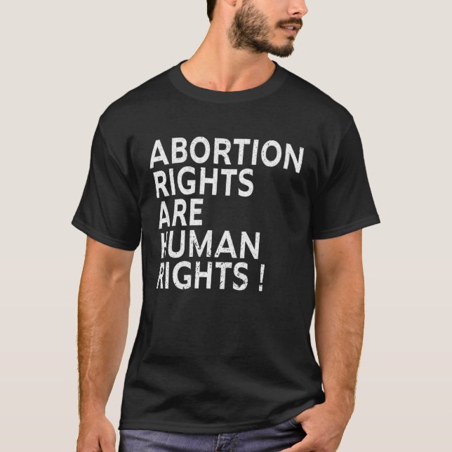 Camiseta Abortion Rights Are Human Rights ProChoice Feminis (Frente)