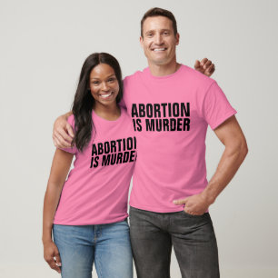 Camiseta ABORTO É ASSASSINATO, T-shirts PRO-LIFE