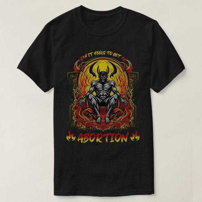 Camiseta Aborto Engraçado Boomer Meme Ironic Rude Crude Sar (Frente do Design)
