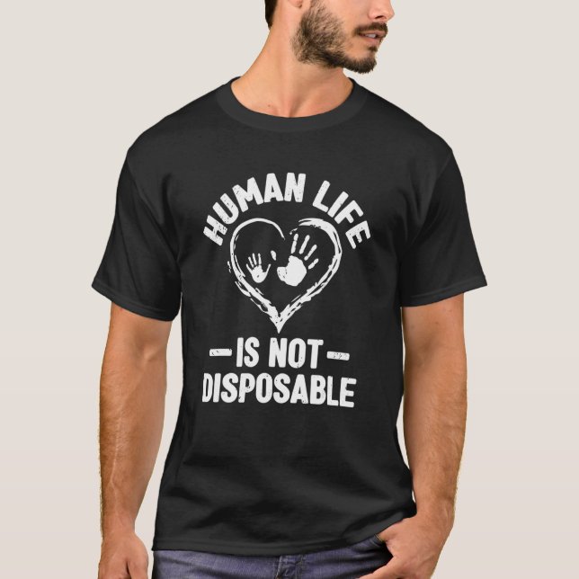 Camiseta Aborto Humano Contra o Aborto Parar a Gravidez (Frente)
