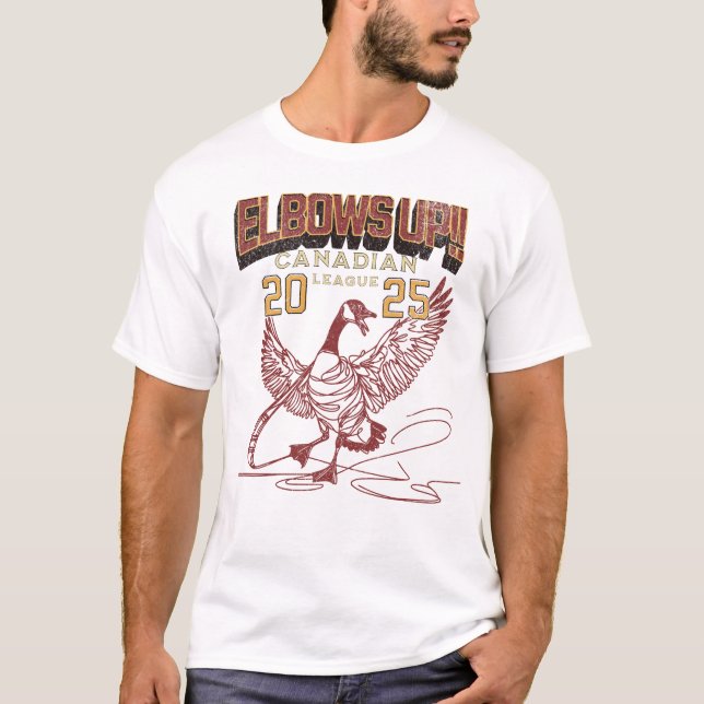 Camiseta Abotovelos! Liga Canadiana - Canadá - Geese (Frente)